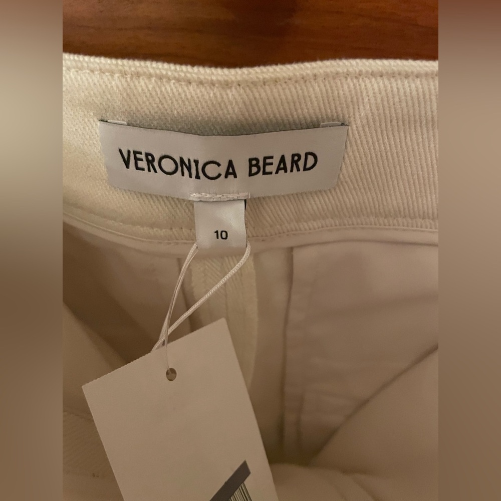 Veronica Beard Kimra Pant in Ecru (10) NWT - Picture 5 of 12